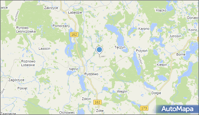 Mapa Kolonia Rydzewo Kolonia Rydzewo Na Mapie Targeo